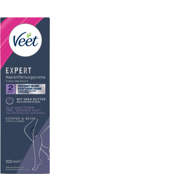 VEET EXPERT Haarentfernungscreme, Körper & Beine, 100 ml