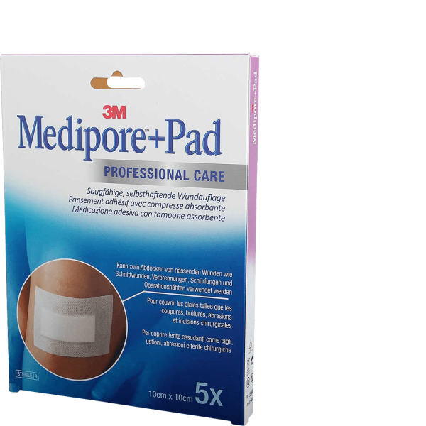 3M Medipore + Pad 10x10cm mit Wundkissen