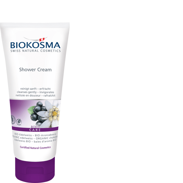 BIOKOSMA Zarte Shower Cream Edelweiss Aronia