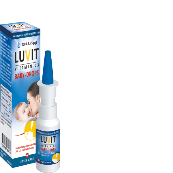 LUVIT Vitamin D3 Baby-Drops Tropfflasche
