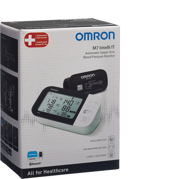 Omron Oberarm-Blutdruckmessgerät M7 Intelli IT