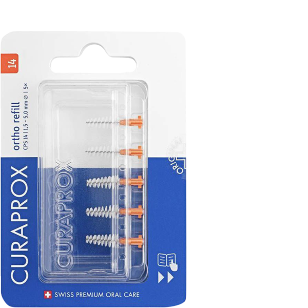 CURAPROX CPS 14 Ortho Interdental refill orange 5 Stück