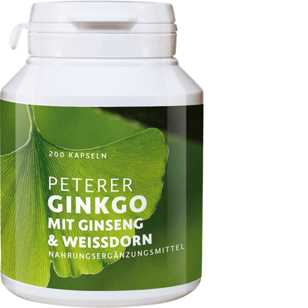 Ginkgo mit Ginseng & Weissdorn 200 Kapseln