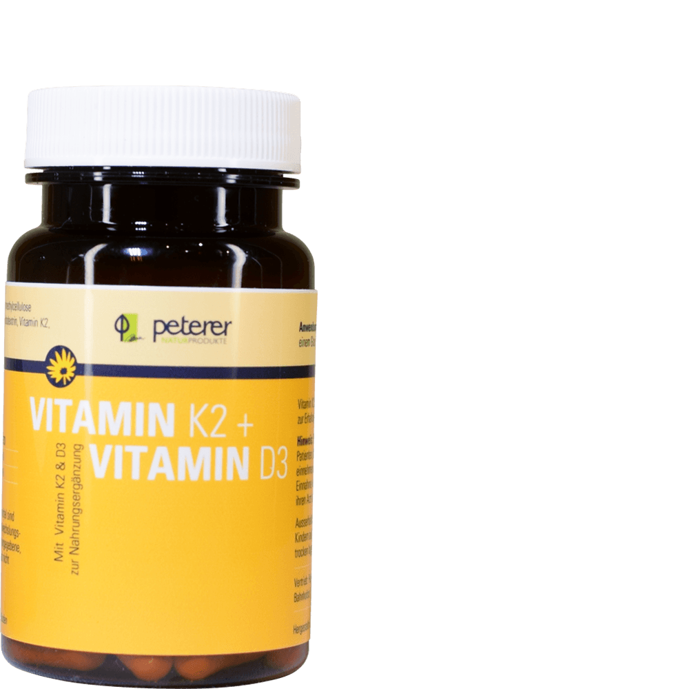 Vitamin D3 50 µg 2000 IU K2 100 µg Calcium 750mg 90-450 Tabletten hochdosiert 